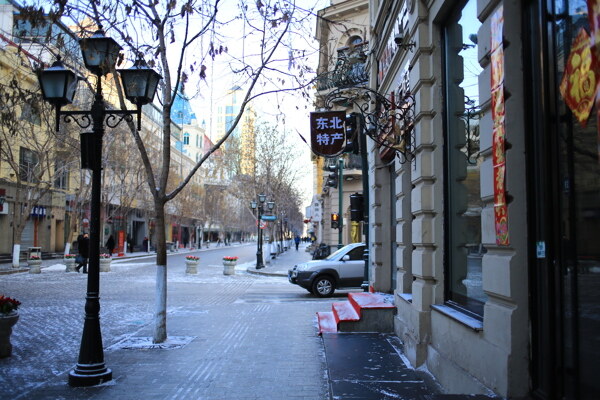 街道背景图片