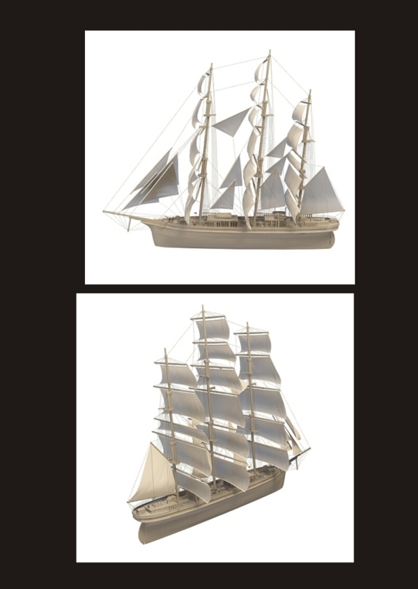帆船3d模型