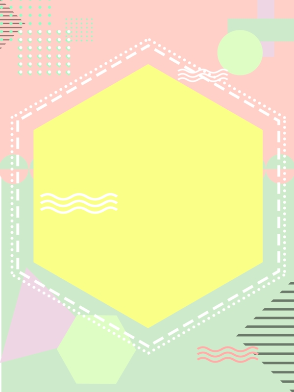 原創(chuàng)幾何清新波普風(fēng)背景