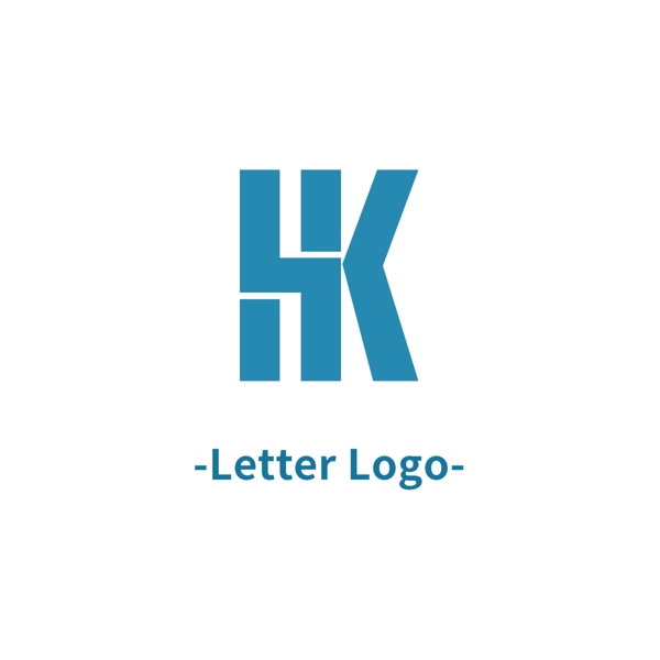 HK字母LOGO设计元素