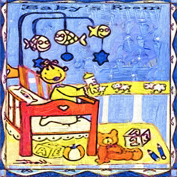 漫畫(huà)油畫(huà)圖片