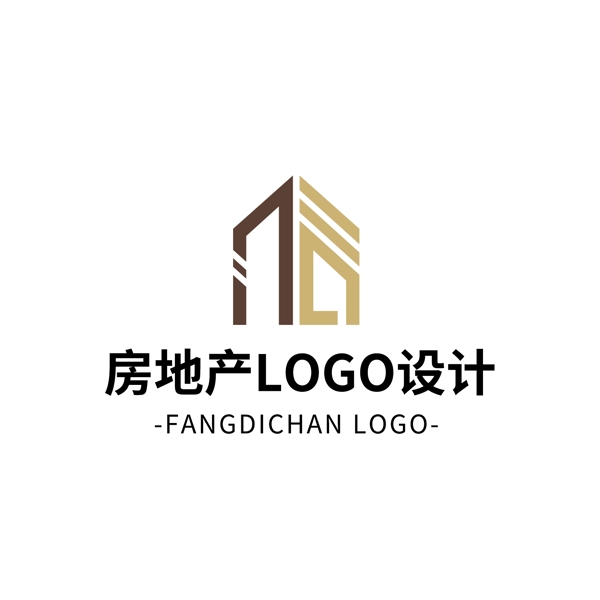 簡約大氣創(chuàng)意房地產(chǎn)logo標(biāo)志設(shè)計