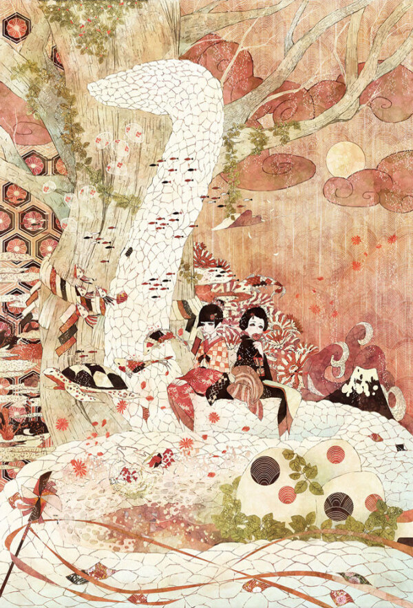 位圖插畫場(chǎng)景畫人物女人免費(fèi)素材