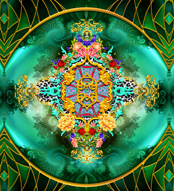 古典花紋