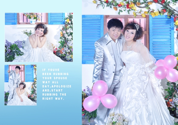 愛情婚紗模板圖片