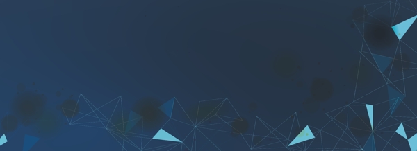 蓝色三角几何线条科技商务背景图片
