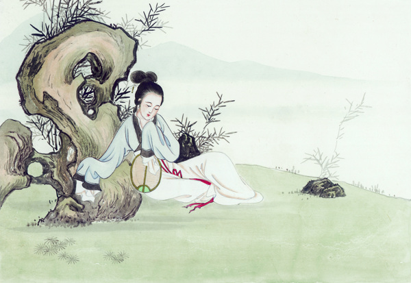 中華藝術(shù)繪畫古畫繪畫仙女神仙嫦娥貂蟬西施中國古代繪畫