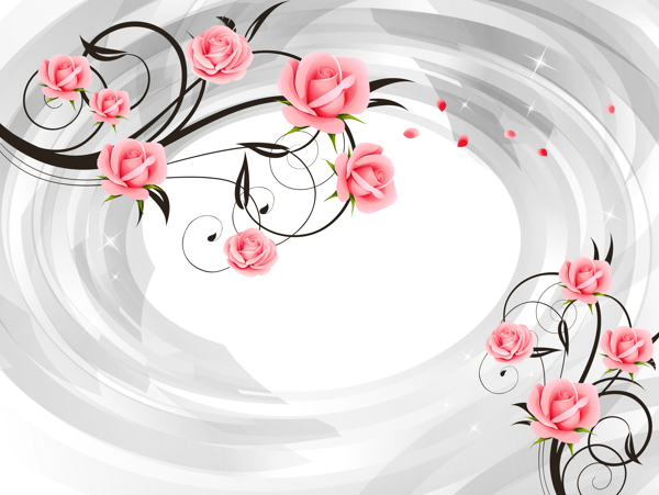 花瓣背景墻
