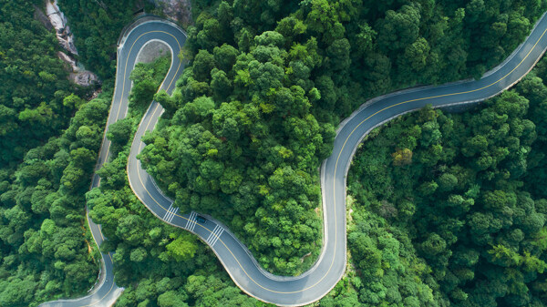 公路俯視