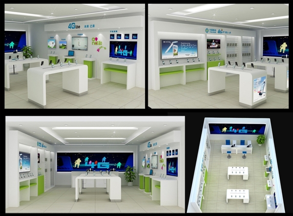 移動(dòng)4G體驗(yàn)店模型