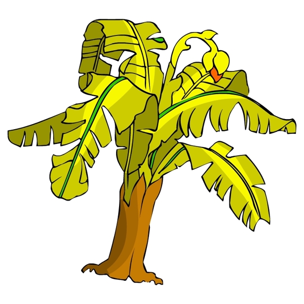 樹木古典插畫