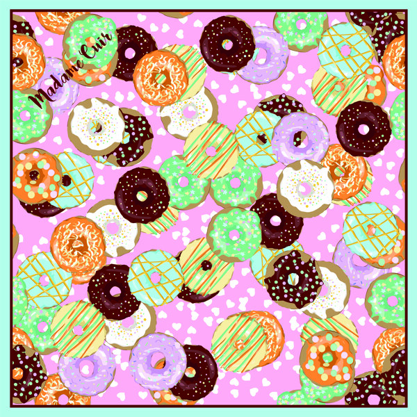 甜甜圈方巾图片