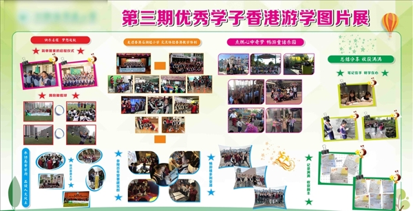 第三期优秀学子香港游学宣传栏