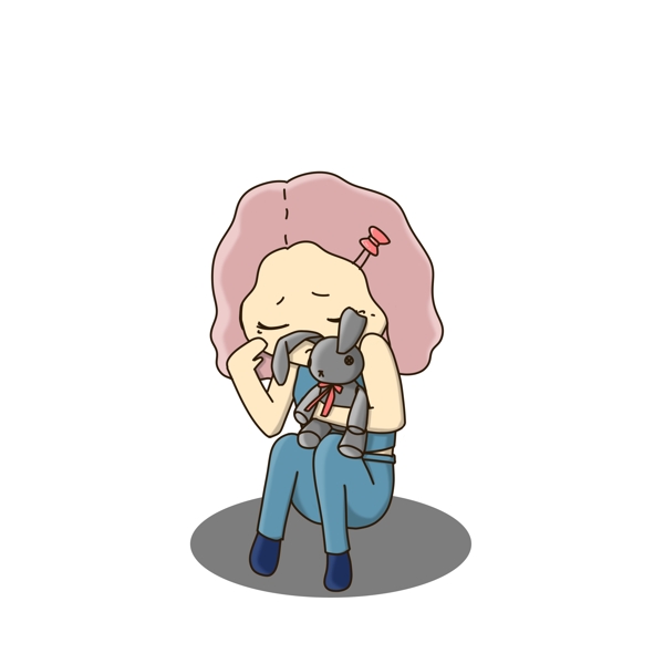 Q版女生元素可商用