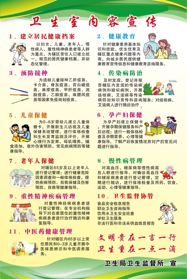 衛(wèi)生室宣傳