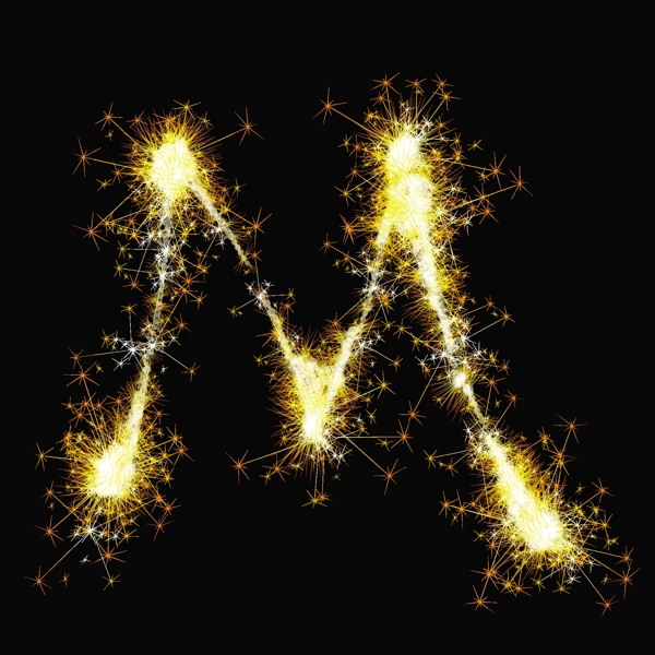 矢量閃爍字母