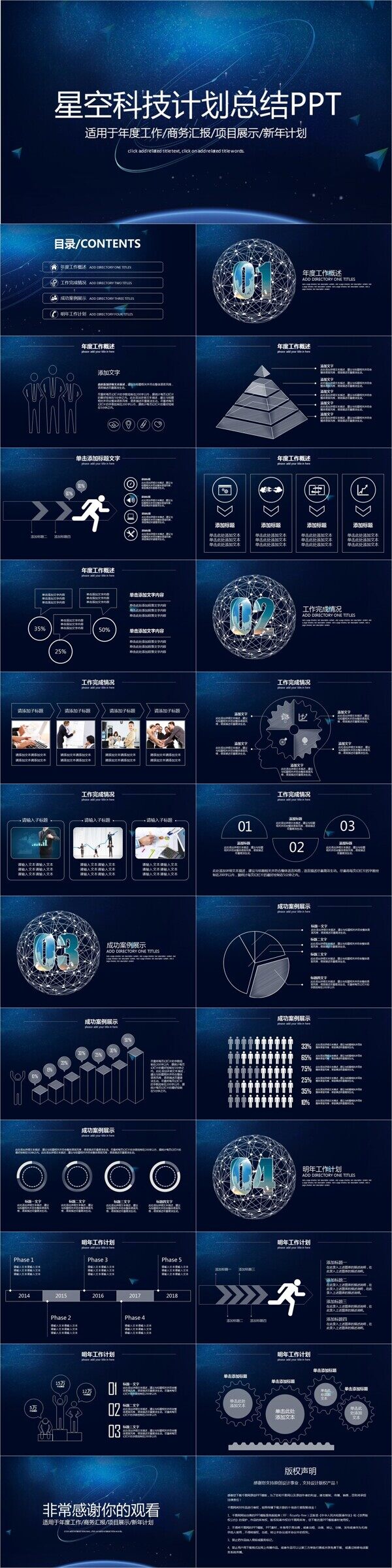 星空科技计划总结PPT