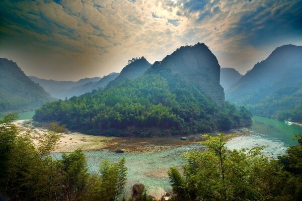 广西桂林天门山风景