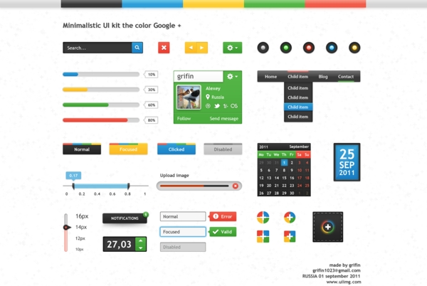 google風格界面圖片