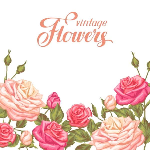 玫瑰花邊框