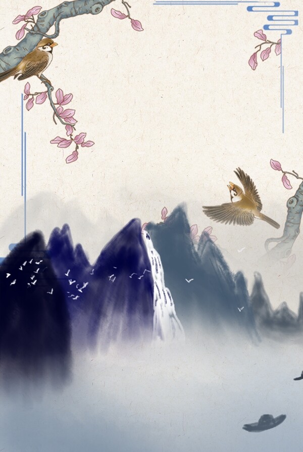 復(fù)古風(fēng)黃色海報(bào)banner背景