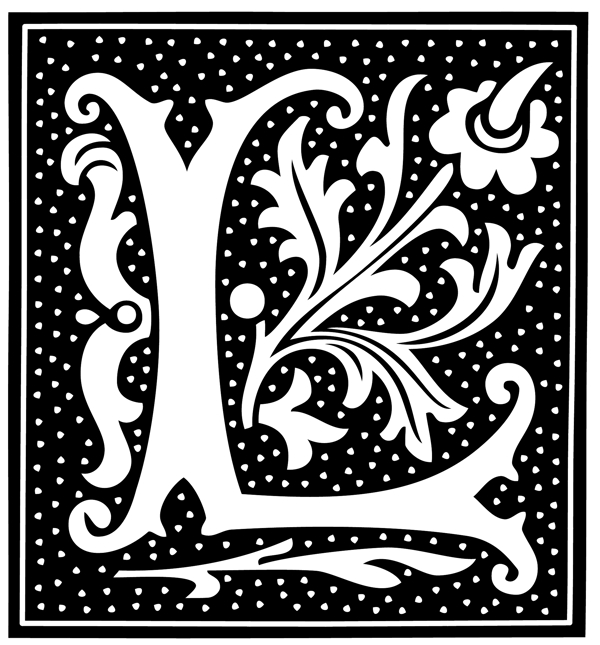 花式字母L字图片