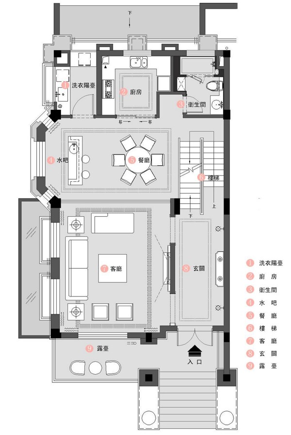 歐式別墅家裝平面圖