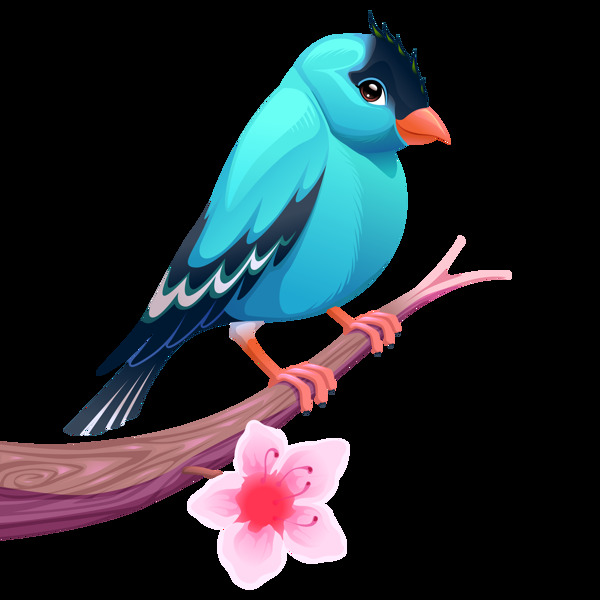 卡通鳥