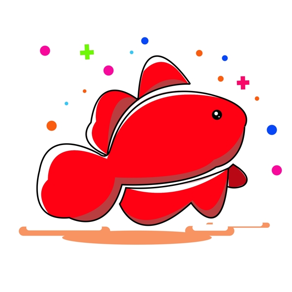 MBE风格红色小鱼