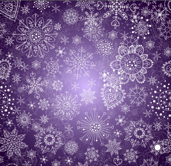 紫色雪花底图