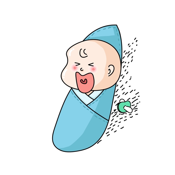 人物嬰兒卡通商用元素