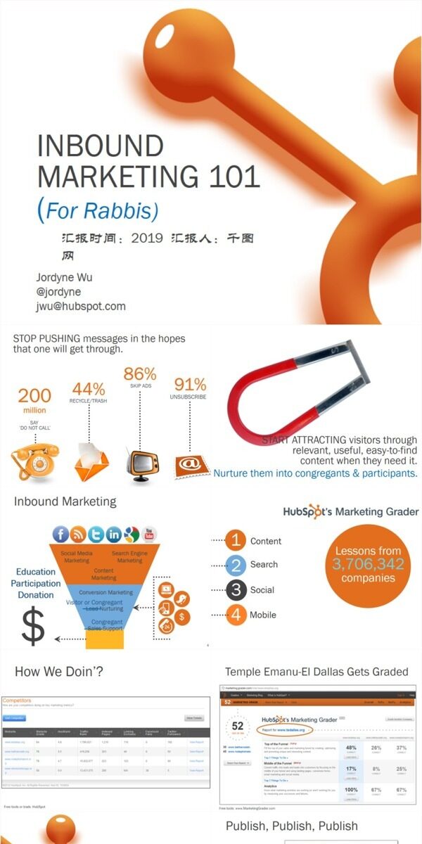 歐美風(fēng)簡潔橙色PPT案例