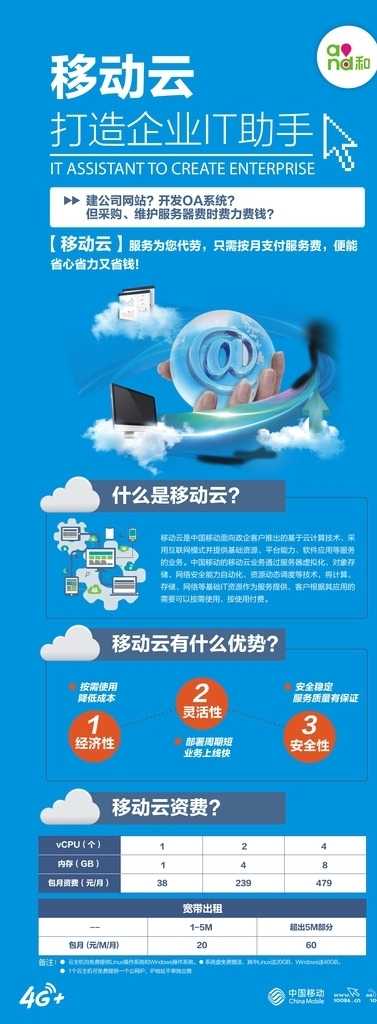中國移動移動云易拉寶