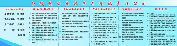 出租車(chē)制度展板圖片
