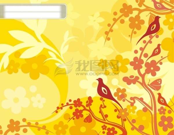 花紋底紋邊框精美矢量