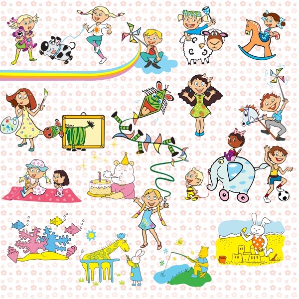 卡通小孩子圖片