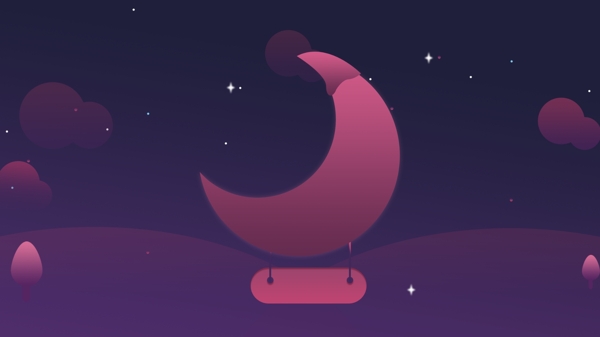 浪漫夜晚廣告背景
