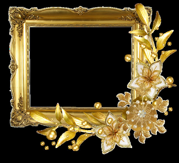 金色黄金宝箱透明装饰素材合集