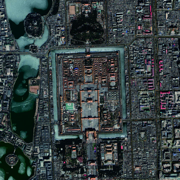高清故宫卫星图