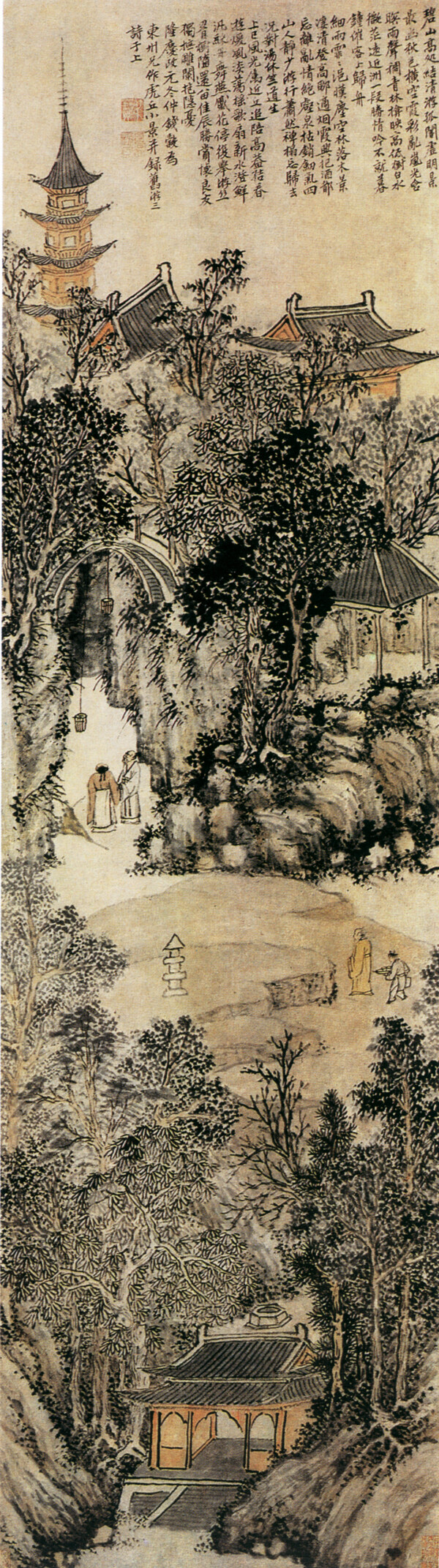 山水老畫