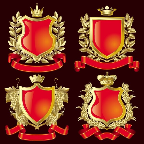 欧式皇冠盾