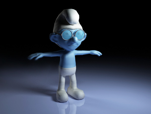 藍(lán)精靈3d模型圖片
