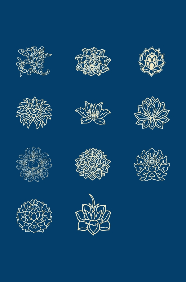 中國風(fēng)花紋