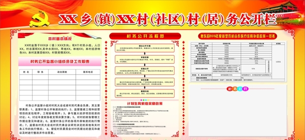 村務(wù)公開欄黨建