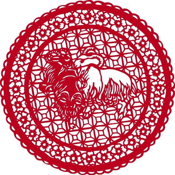 印花矢量圖動物色彩紅色抽象免費(fèi)素材