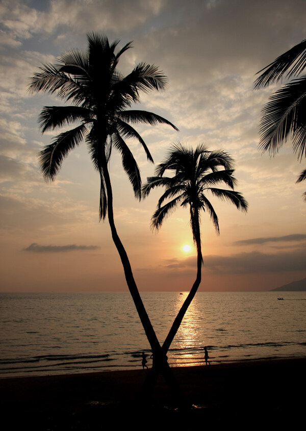 海邊夕陽(yáng)圖片