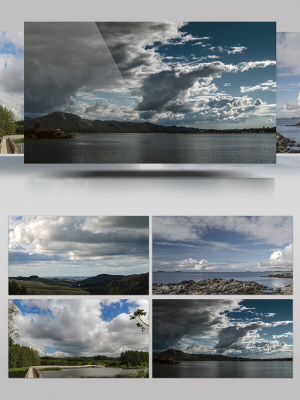4K汹涌澎湃的云层延时摄影