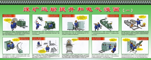 煤礦安全漫畫三1圖片
