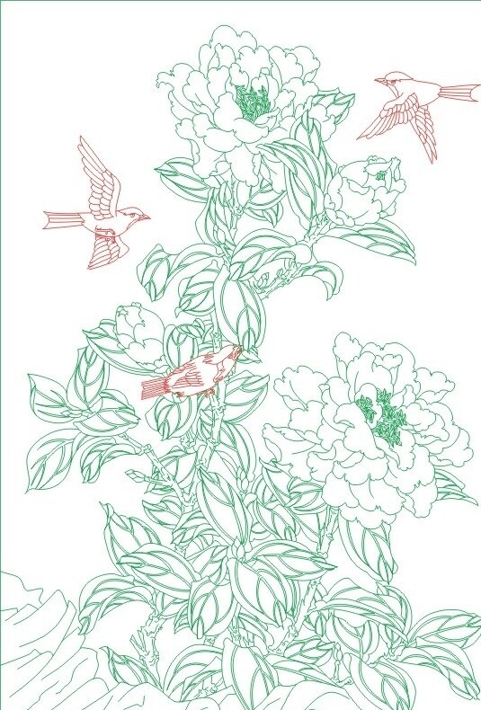 茶樹花鳥圖片