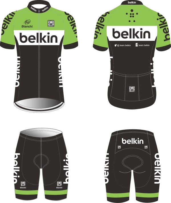 环法骑行服belkin自行车比赛